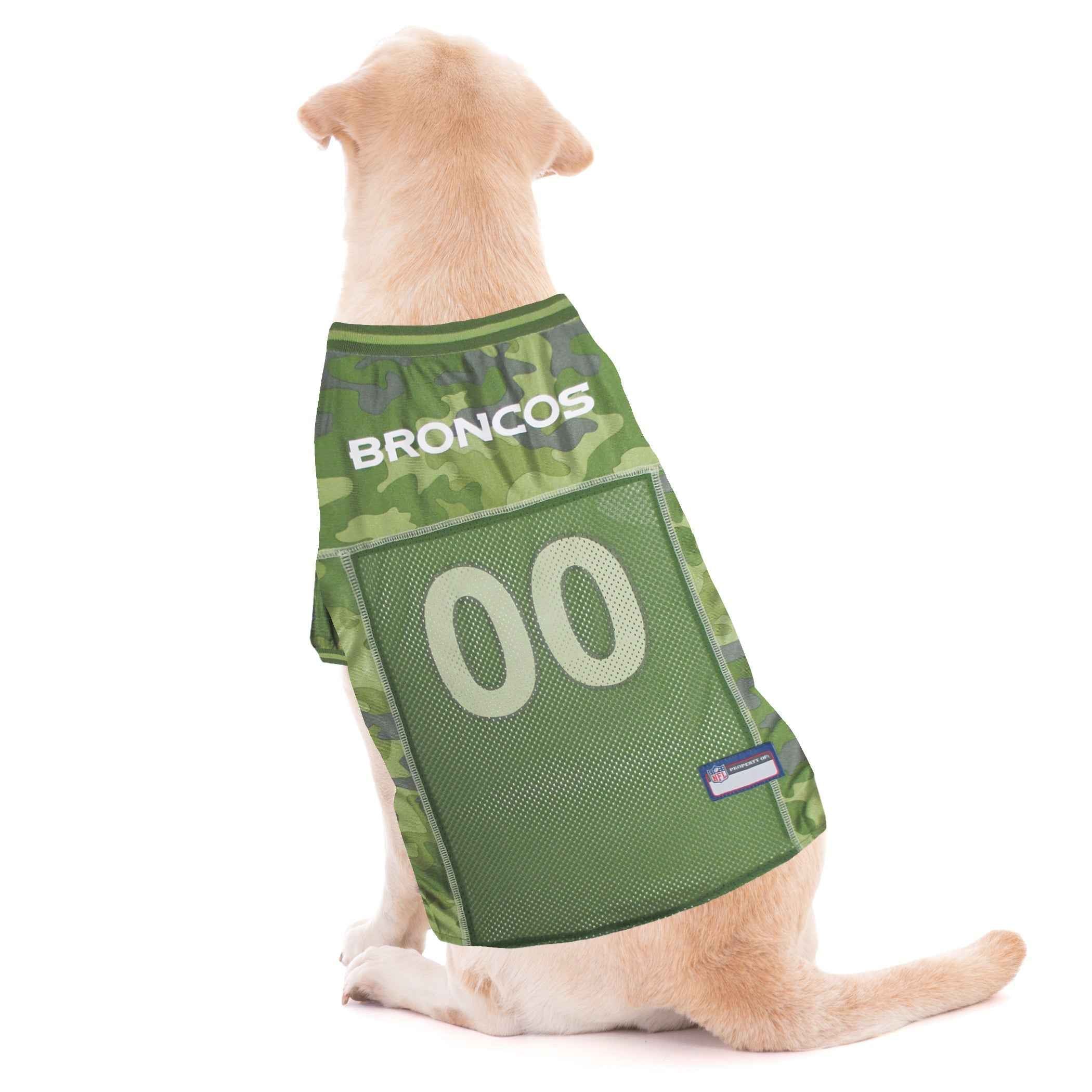 NFL Denver Broncos Camo Mesh Pet Jersey