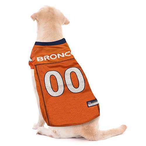 NFL Denver Broncos Striped Mesh Pet Jersey