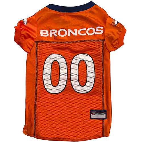 NFL Denver Broncos Striped Mesh Pet Jersey