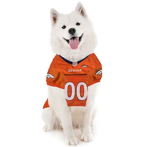 NFL Denver Broncos Striped Mesh Pet Jersey