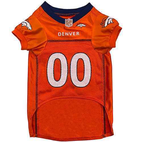 NFL Denver Broncos Striped Mesh Pet Jersey