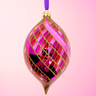 Desert Rose Spinner Glass Ornament