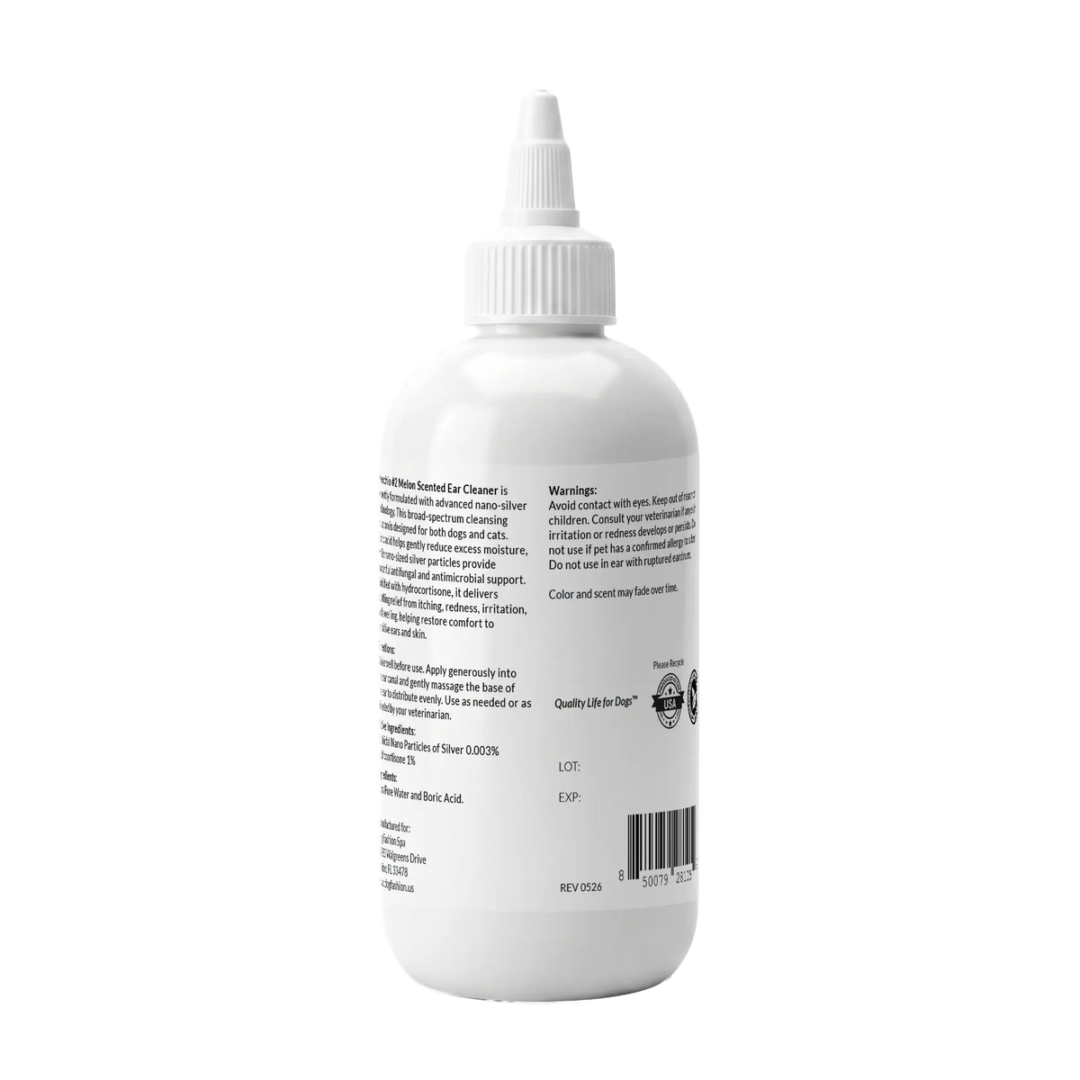 Dog Fashion Spa Orecchio #2 Melon Scented Ear Cleaner 8oz