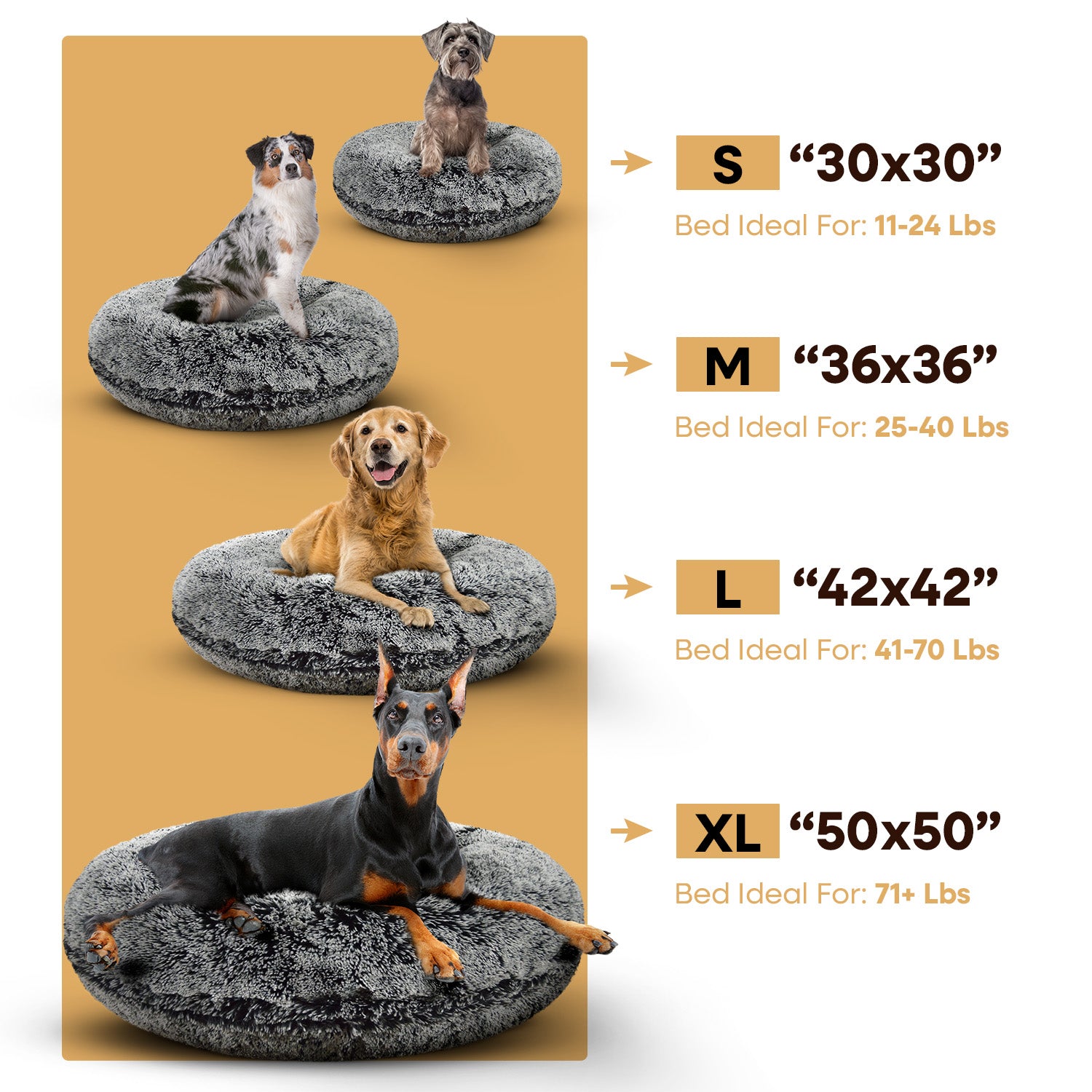 Bagel Bed - Pillow Insert Only