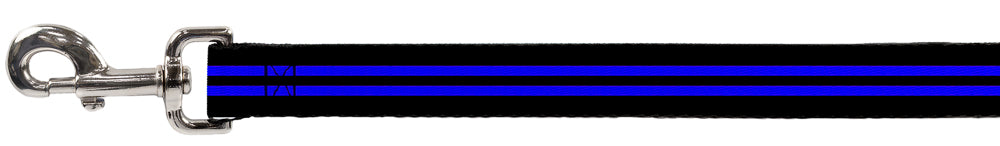 Dog Leash - Stripe Black/Blue - HT Animal Supply