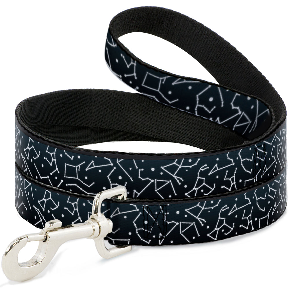 Dog Leash - Constellations Scattered Midnight Blue/White