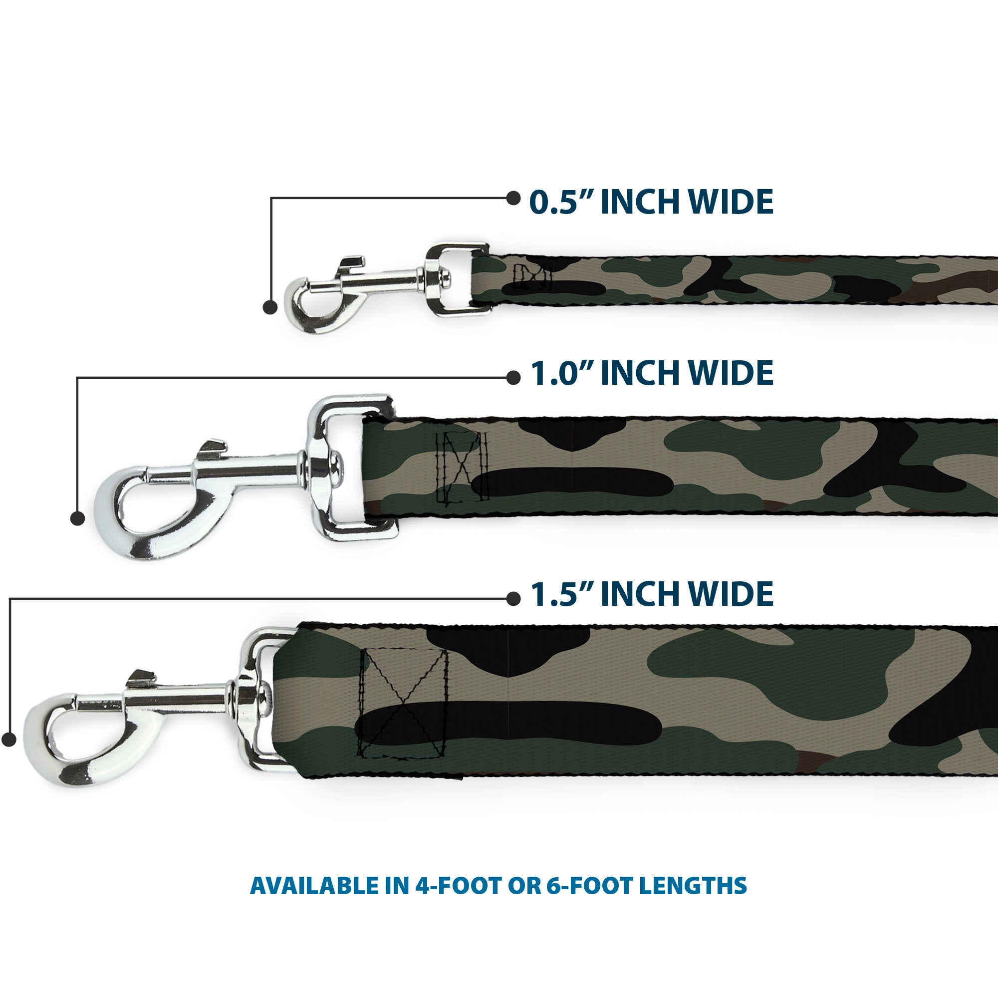 Dog Leash - Camo Olive3 - HT Animal Supply