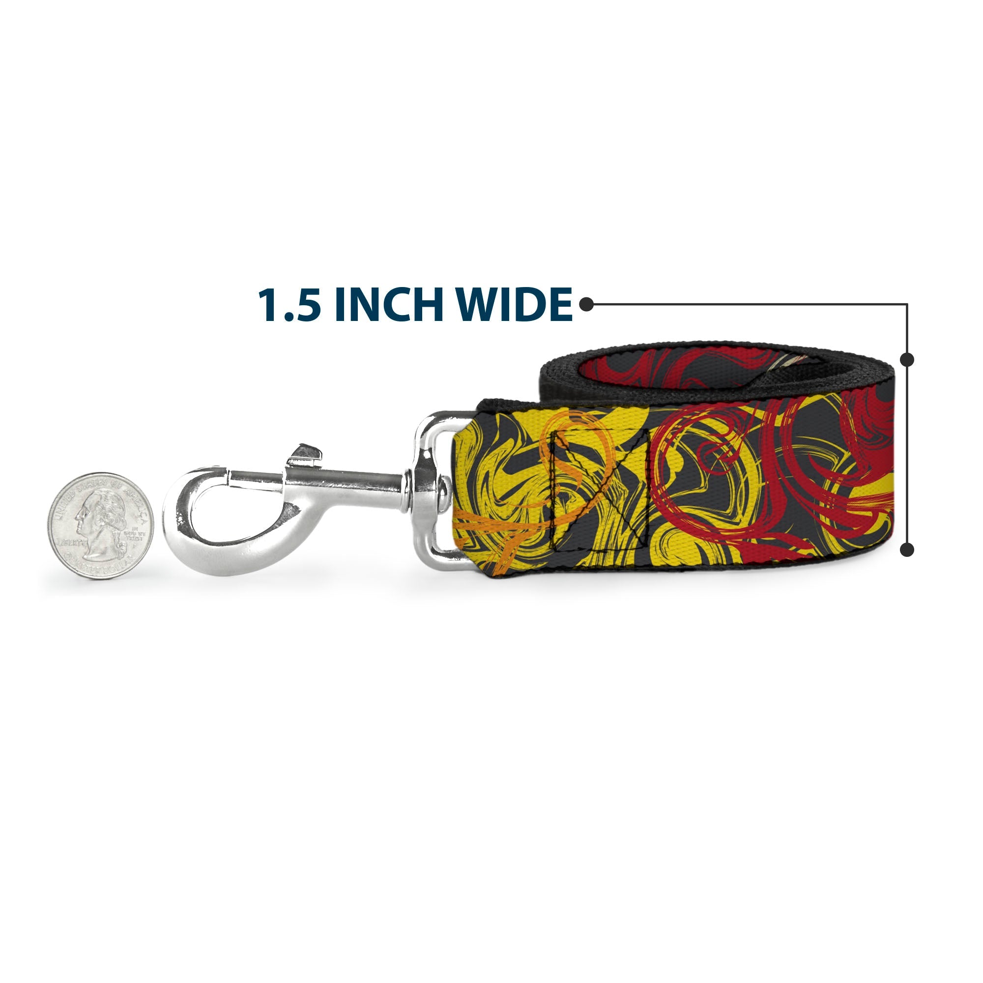 Dog Leash - Swirl Mix Gray/Multi Color - HT Animal Supply