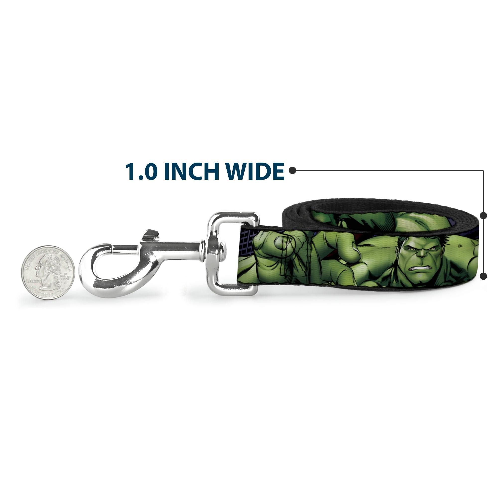 Dog Leash - Marvel Hulk CLOSE-UP Poses