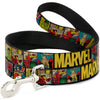 Buckle-Down Marvel & Retro Comic Panels Black/Yellow Dog Leash