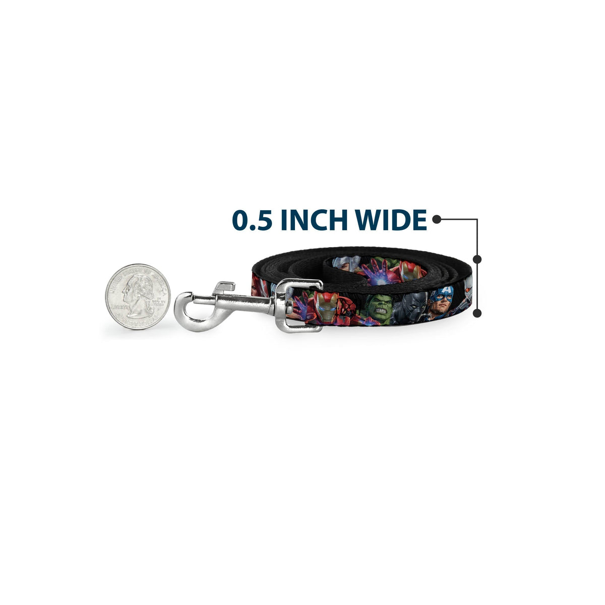 Dog Leash - 7-Vivid Avengers Action Poses 