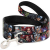 Dog Leash - 7-Vivid Avengers Action Poses