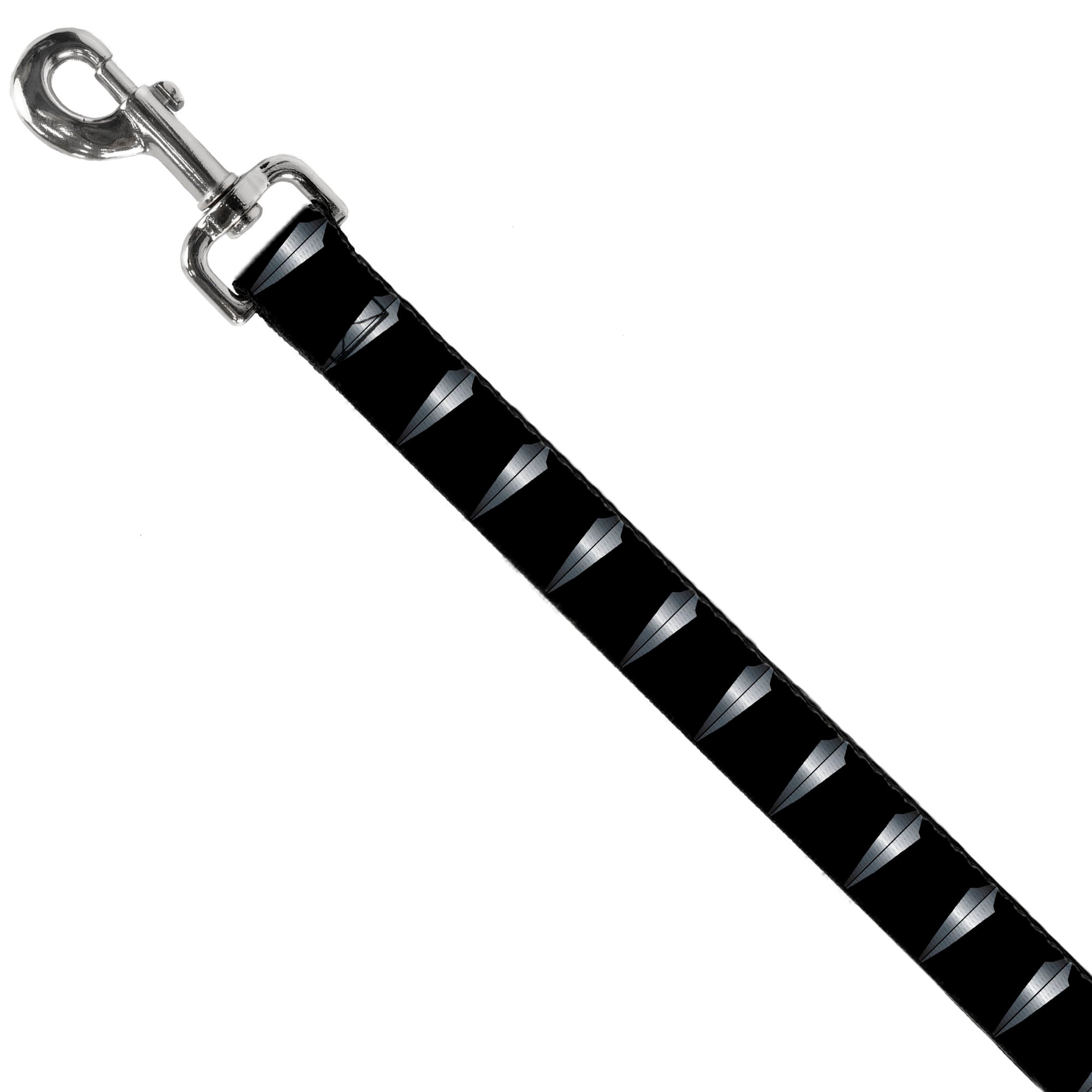 Dog Leash - Black Panther Tooth Necklace Black/Silvers 