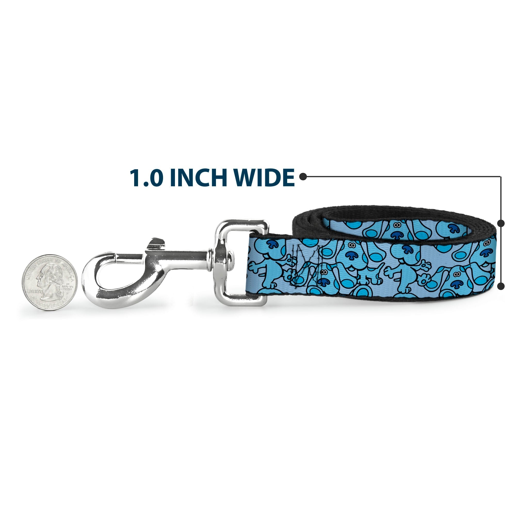 Dog Leash - Blues Clues Blue Poses Scattered Blues 