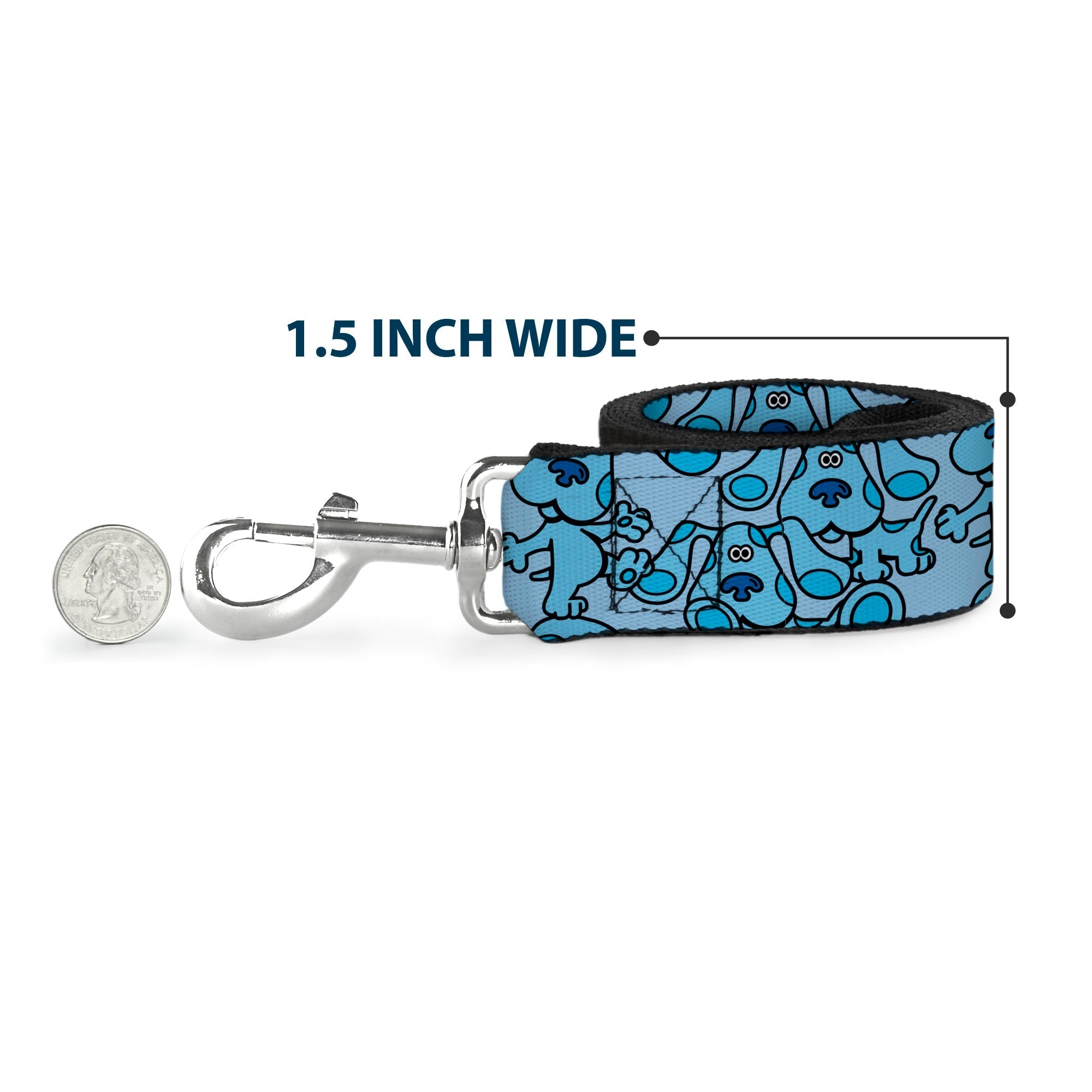 Dog Leash - Blues Clues Blue Poses Scattered Blues 