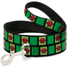 Dog Leash - Blues Clues Steves Stripe and Thinking Chair Black/Greens/Red