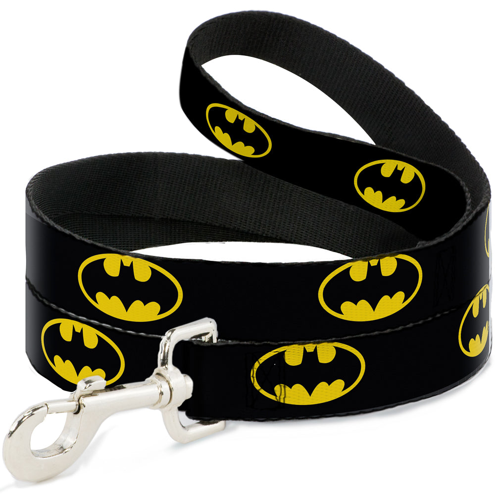 Dog Leash - Batman Shield Black/Yellow 