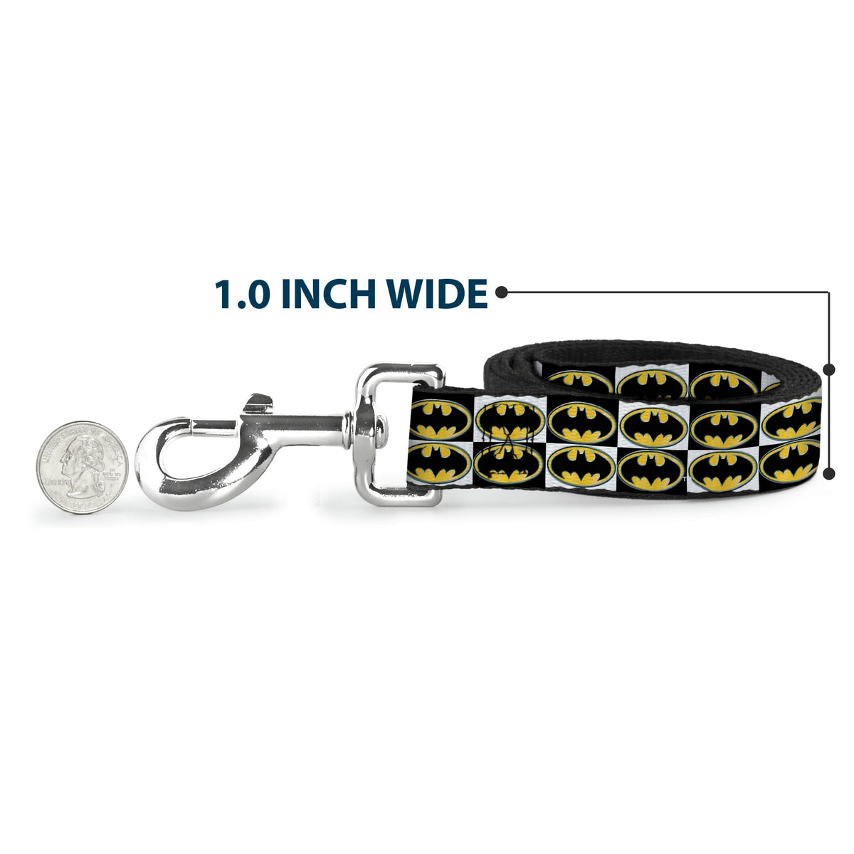 Dog Leash - Batman Shield Checkers 