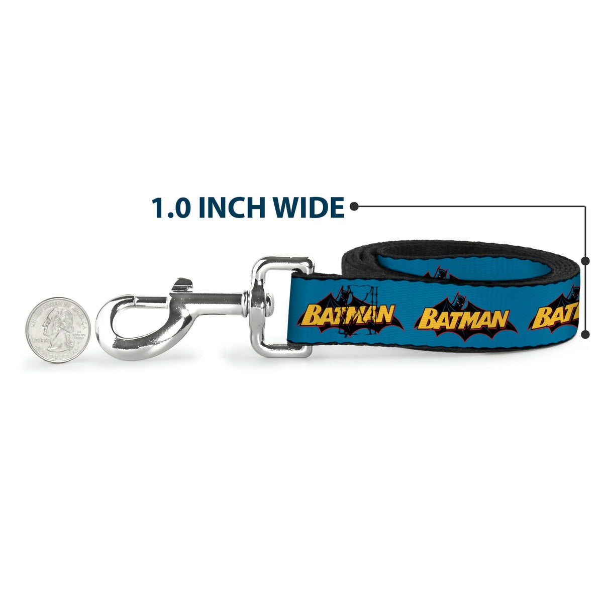 Dog Leash - Vintage Batman Logo Blue 