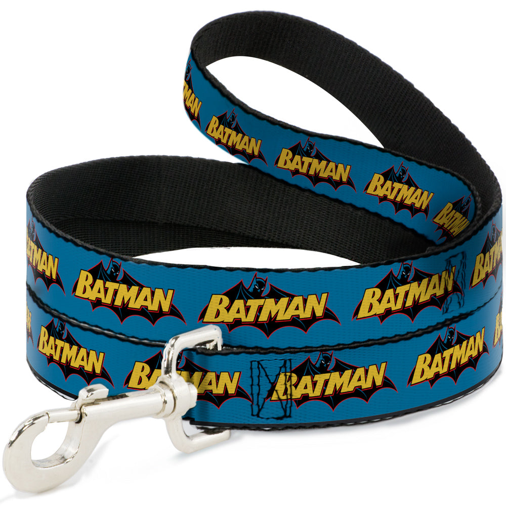 Dog Leash - Vintage Batman Logo Blue 