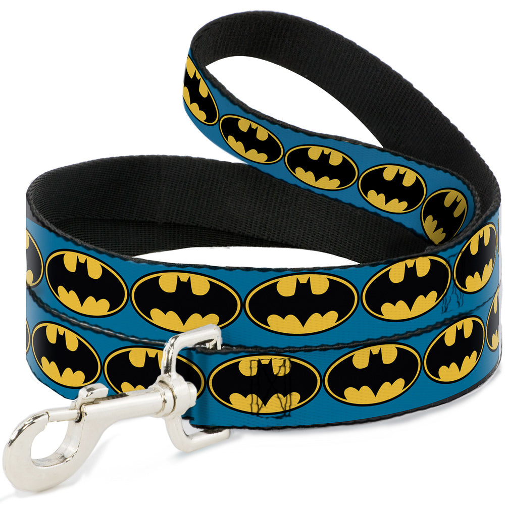 Dog Leash - Bat Signal-3 Blue/Black/Yellow 