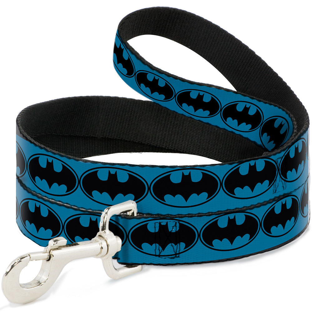 Dog Leash - Bat Signal-3 Blue/Black/Blue 