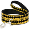 Buckle-Down DC Bat Signal Yellow/Black Dog Leash