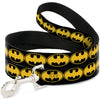 Buckle-Down DC Bat Signal Black/Yellow Dog Leash