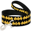 Buckle-Down DC Bat Signal Black/Yellow Dog Leash