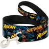 Buckle-Down DC Batman & Robin in Action Black Dog Leash