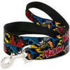 Buckle-Down DC Batman in Action Whoom! Red Skyline Dog Leash