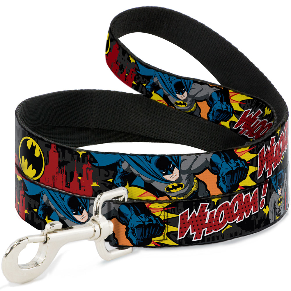 Dog Leash - Batman in Action WHOOM! Red Skyline 