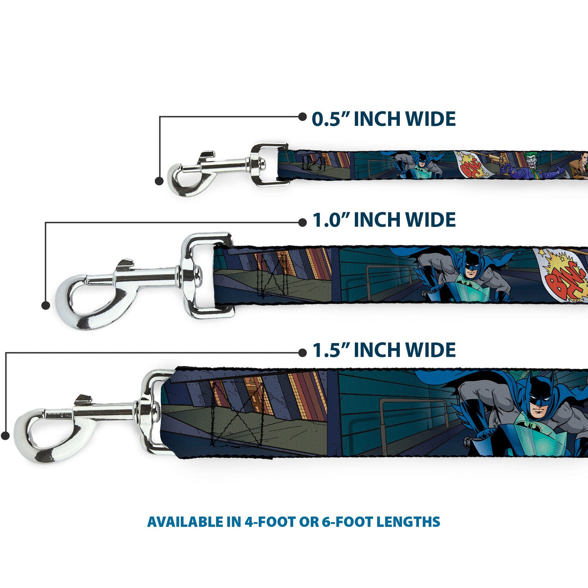Dog Leash - Batman Battling Villains in Tunnel 