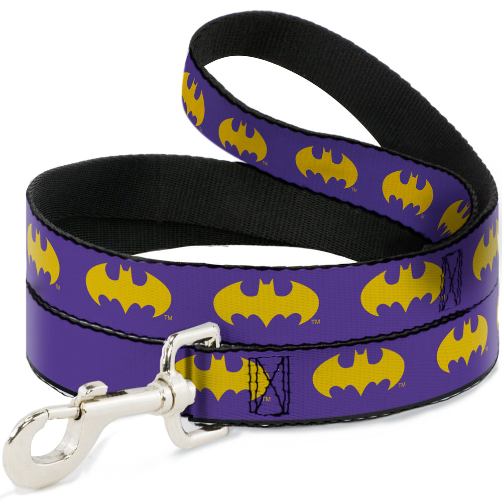 Dog Leash - Batman Signal Purple/Yellow - HT Animal Supply