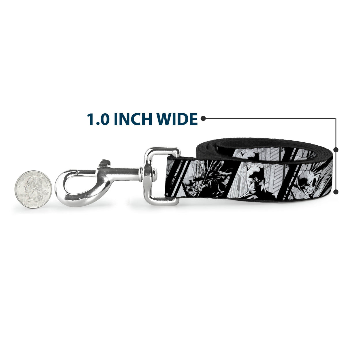 Dog Leash - Batman Hush Pose Sketches Black/White