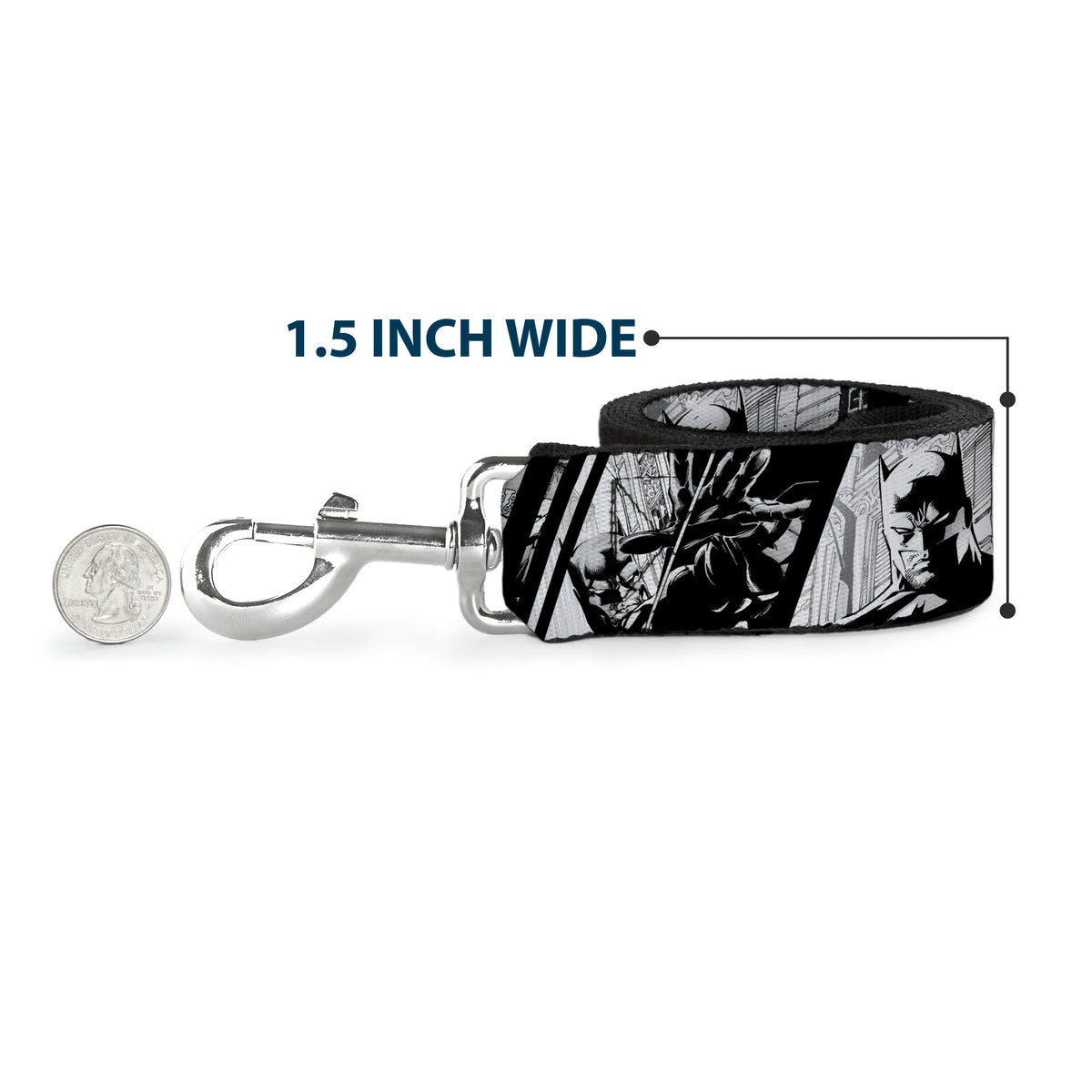 Dog Leash - Batman Hush Pose Sketches Black/White