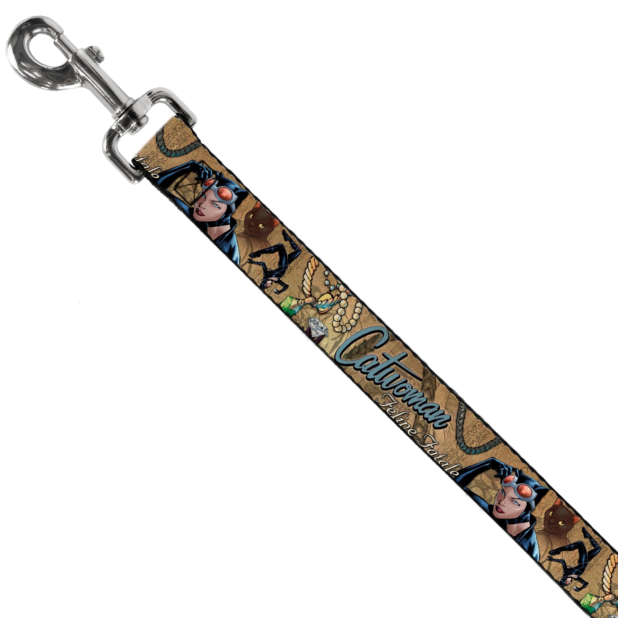 Dog Leash - CATWOMAN-NINE LIVES OF A FELINE FATALE Pose2/Jewelry/Black Cat Tans
