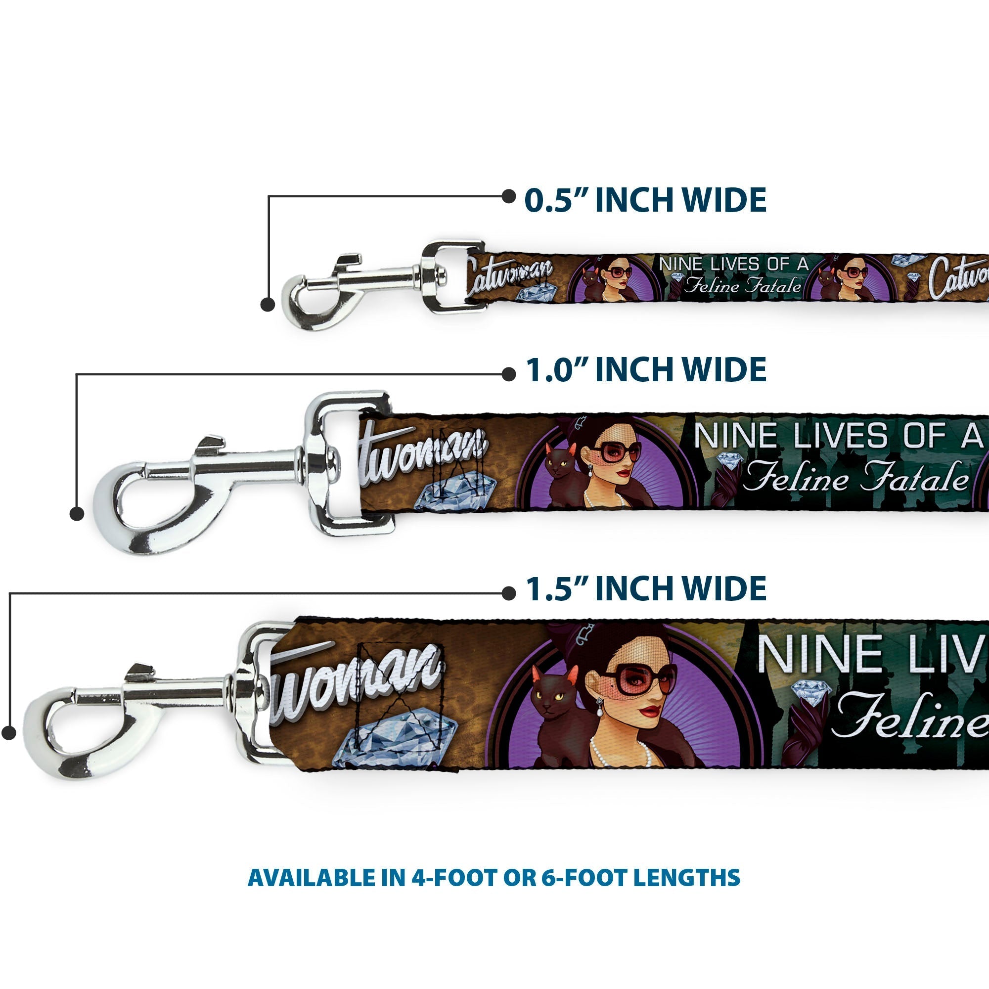 Dog Leash - CATWOMAN-NINE LIVES OF A FELINE FATALE Bombshell Pose/Diamonds