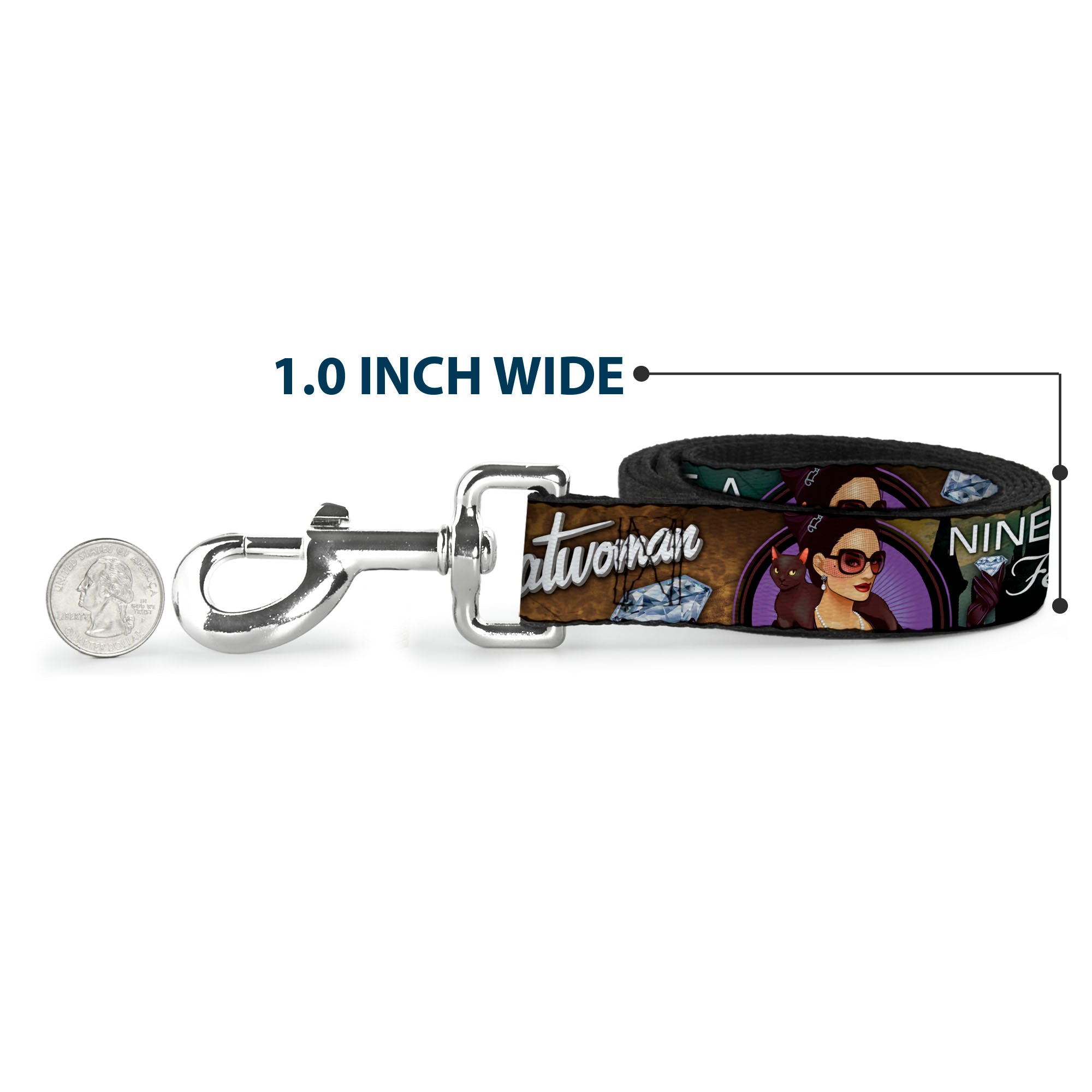 Dog Leash - CATWOMAN-NINE LIVES OF A FELINE FATALE Bombshell Pose/Diamonds