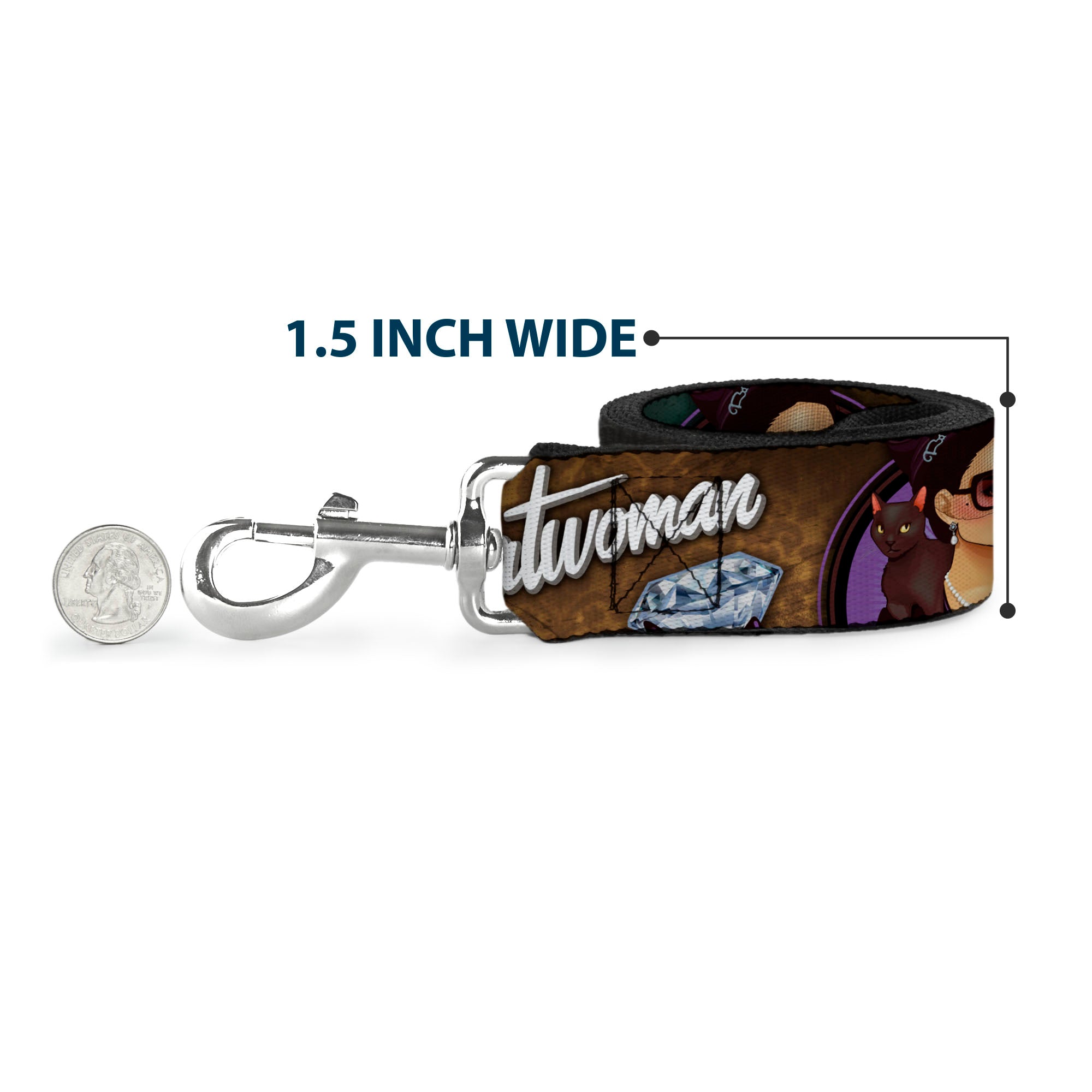 Dog Leash - CATWOMAN-NINE LIVES OF A FELINE FATALE Bombshell Pose/Diamonds