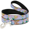 Buckle-Down Disney Tinker Bell Poses Purple & Pink Fade Dog Leash