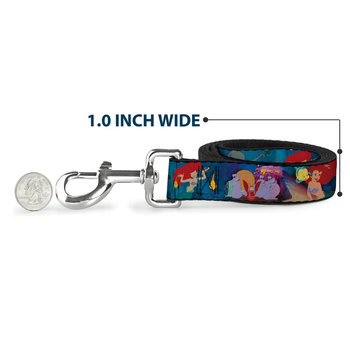 Dog Leash - Ariel, Sebastian & Flounder Scene 