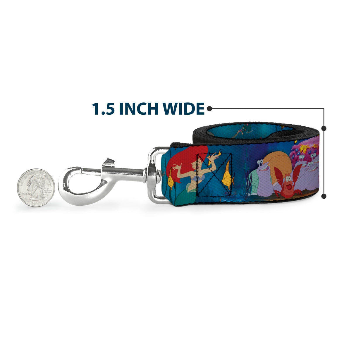 Dog Leash - Ariel, Sebastian & Flounder Scene 
