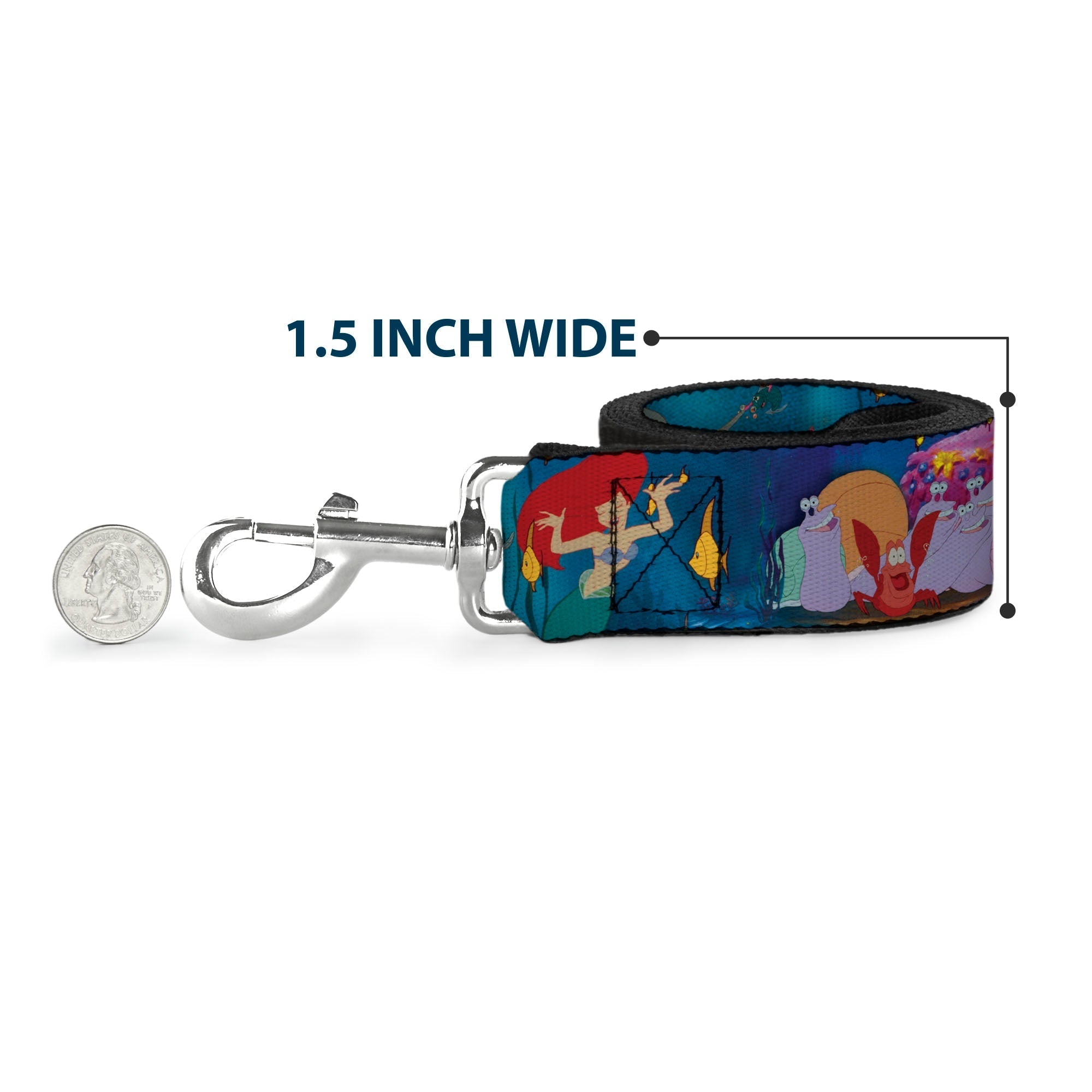 Dog Leash - Ariel, Sebastian & Flounder Scene 