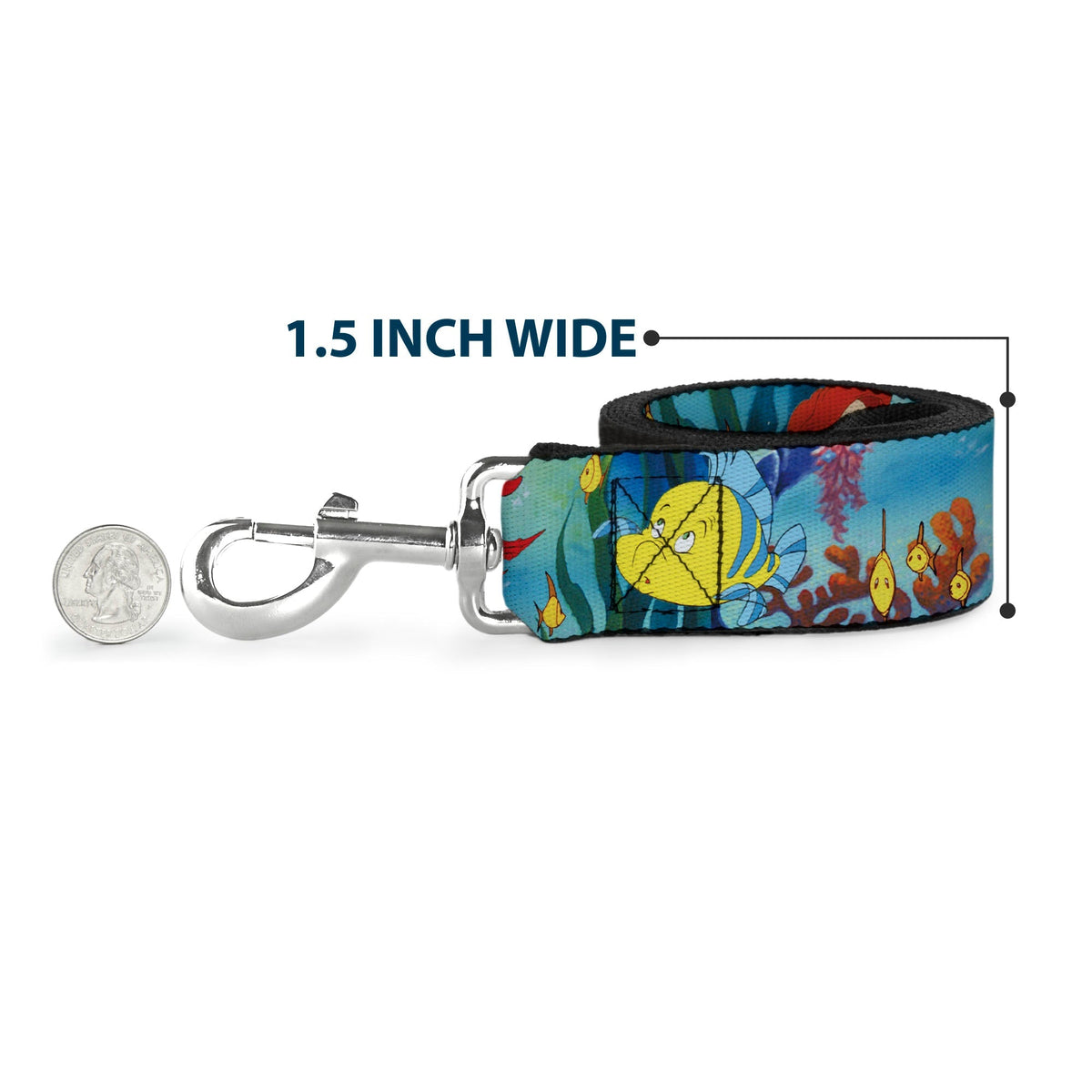 Dog Leash - Ariel, Sebastian & Flounder Scene2 