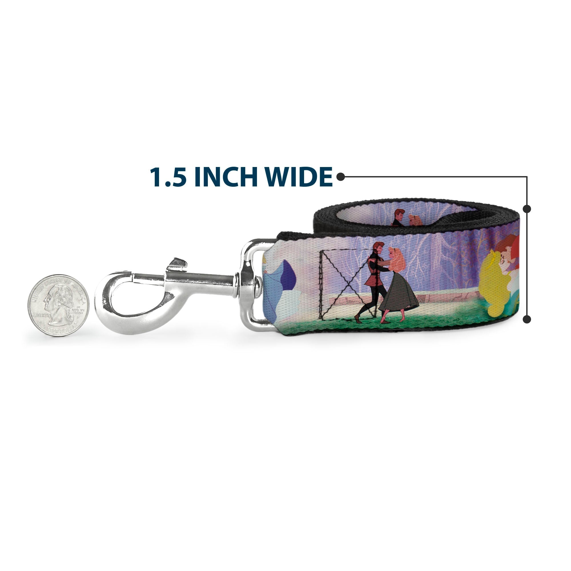 Dog Leash - Beauty & the Beast Stained Glass Scenes 
