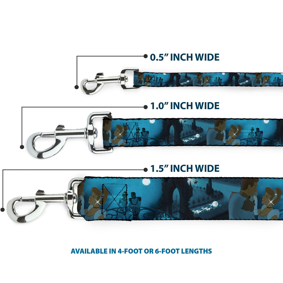 Dog Leash - Cinderella Transformation Blue Fade 