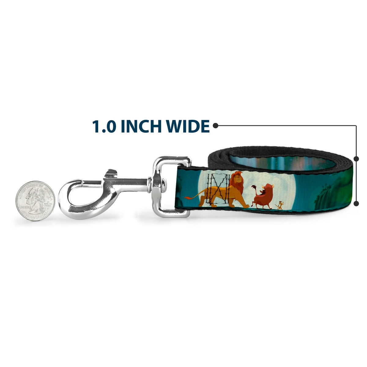 Dog Leash - Mufasa & Simba JUST CANT WAIT TO BE KING/Family Silhouette 