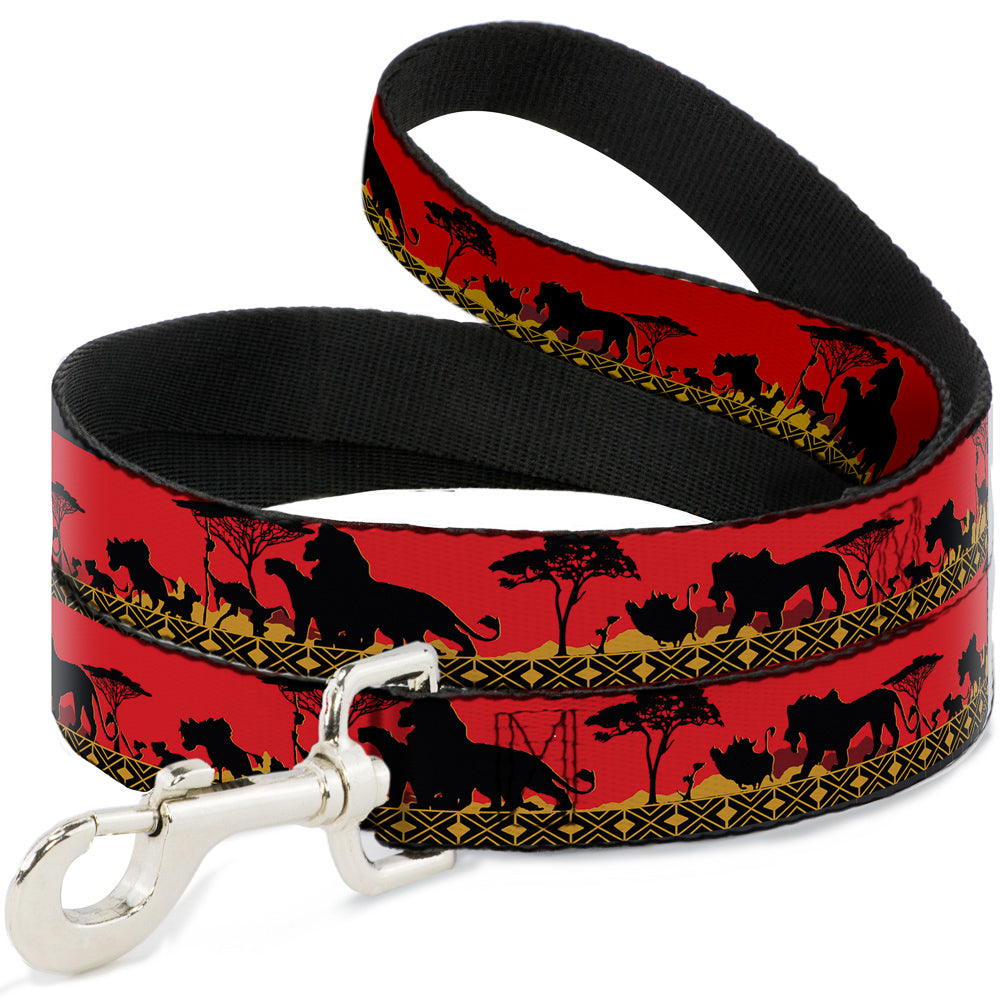 Dog Leash - Mufasa & Simba JUST CANT WAIT TO BE KING/Family Silhouette 