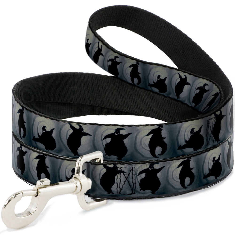 Dog Leash - Oogie Boogie Silhouette Poses Gray/Black 